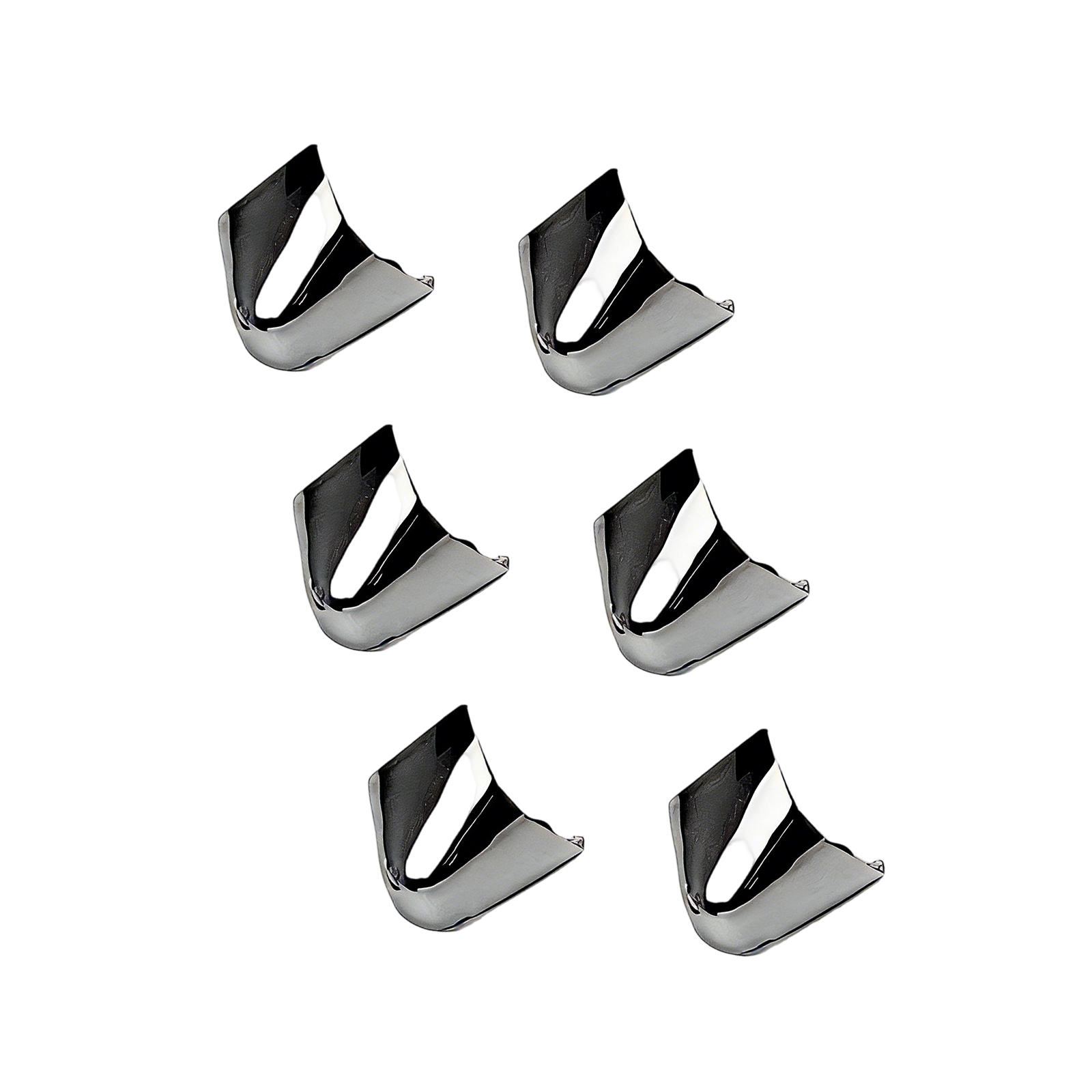Metal Shoes Pointed Protectors 3 Pairs Triangular High Heel Toe Caps ...