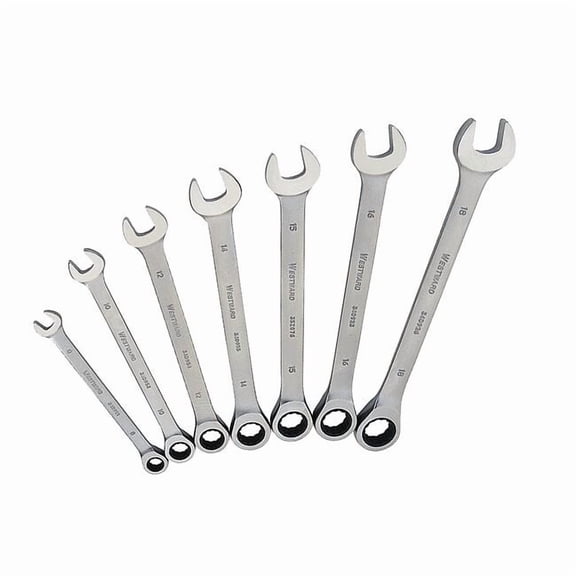 Westward Ratcheting Wrench Set,Combination 34D939