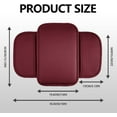 thumbnail image 2 of WANNGWE Car Center Console Cover, Leather Center Console Protector with Storage Pocket, Universal Auto Interior Armrest Pad Accessiories for SUV, Truck, RV, Red U25310-11915, 2 of 7