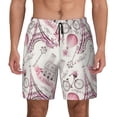 thumbnail image 2 of Goofa Romantic Travel In Paris Printed Men's Swim Trunks Board Shorts Quick Dry Mens Swimming Trunks with Compression Liner,Breathable Fit Hawaii Beach Shorts-XX-Large, 2 of 9
