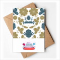 thumbnail image 1 of decorative classic floral pattern en Happy Birthday Greeting Cards Envelopes Blank, 1 of 3