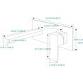 Bathtub Faucet, Wall Mount Single Handle Tub Filler Roman Tub Faucet