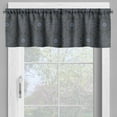 thumbnail image 4 of Ambesonne Moroccan Valance & Curtain, Geometric Star Royal, 55"x30", Black Cream Blue, 4 of 6