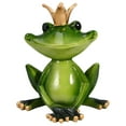 thumbnail image 7 of LAMIRO Frog with Crown Decorative Figurine Frog Statue Resin Animal Crafts Resin Animal Ornament, 7 of 7