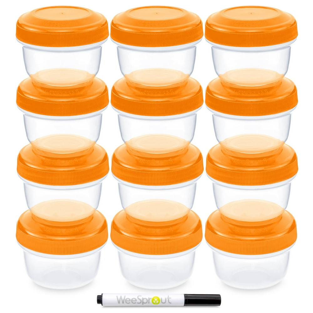 WEESPROUT Leakproof Baby Food Storage 12 Container Set Premium BPA