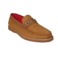 thumbnail image 2 of Men Tayno Dressy Casual Penny Loafer Soft Micro Suede Comfortable Drive Camel, 2 of 11