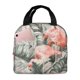 thumbnail image 1 of Easygdp Tropical With Flamingos Bolsa Térmica Premium - Tela Oxford Impermeable, Gran Capacidad, Bolsillo Frontal, Unisex para Trabajo, Escuela, Actividades al Aire Libre y Picnics, 1 of 8