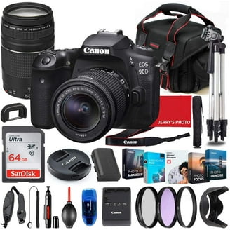 Canon EOS 90D DSLR Camera, MP, 10 fps, 4K UHD Video, with 18