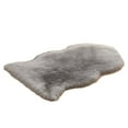 thumbnail image 1 of Xingzhi Polyester Stay Warm And Comfortable With Longhair Faux Fur Rug Multifunctional Faux Lambskin Rug light grey, 1 of 6