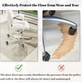 thumbnail image 3 of Mirrasia 36"x 46" Tempered Glass Floor Mat Heavy Duty Hard Office Chair Mat,Clear, 3 of 6