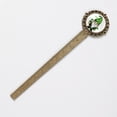 thumbnail image 2 of Saint Patrick's Day Lace Bookmark in Antique Bronze: Reading Accessories for Book Lovers, 2 of 5