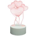 thumbnail image 1 of BEADCEST Heart Desk Lamp 1 Set Acrylic 16 Color Options for Table Decoration, 1 of 8