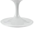 thumbnail image 5 of Modway Lippa Modern Oval-Shaped Wood & Metal Coffee Table in White, 5 of 5