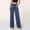 Dark Blue wide leg jeans women a1, variant on Wide Leg Jeans for Women High Waisted Flowy Floral Pants with Pockets Casual Streetwear Long Lounge Trousers Summer Party Beachwear, Black S