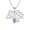 Blue, variant on Womens Inspirational Words 'Daddy's Little ' Pendant Necklace Sterling Silver