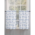 thumbnail image 3 of Kitchen Curtains 54 Inches length, Purple Blue Bow Ribbon Window Treatment Curtain Drapes, Vintage Modern Art Bowknot Decorative Window Curtains for Bedroom Cafe, 52"x54", 2 Panels, 3 of 7