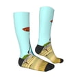 thumbnail image 4 of Lsque African Women Printed Crew Socks Men's Women's LightWeight Thin Casual Calf Socks ,Knee High Socks,Cotton Socks, 4 of 9