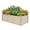 Cream White-8x4x3FT, variant on Dextrus 8x4x3ft Galvanized Metal Raised Garden Bed with Gloves, Support Rod & Rubber Edge for Outdoor Plants Veggies, Silver