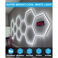 thumbnail image 2 of Luces LED de garaje Pomelotree Hexagon 26520LM 6500K, 5 rejillas, 2 of 9