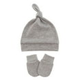 thumbnail image 6 of Baby Hats and Mittens Infant Cotton Beanie Gloves No Scratch Set Newborn Hospital Hat for Boys Girls, 6 of 6