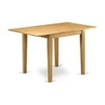 thumbnail image 3 of East West Furniture Norden 3-piece Dining Set with Wood Seat in Oak, 3 of 6