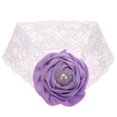 thumbnail image 4 of Accesorios Del cabellero De Del Cordón De Flor Vendas Para Recién Nacido D Púrpura, 4 of 6