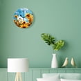thumbnail image 4 of 14 Inch Wall Clock Battery Operated Silent Clock Decorative for Office, Kitchen, Outdoor, Living Room，Beautiful Flower Blooming in Sunflowers Field Beautiful Pattern, 4 of 4