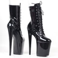 thumbnail image 4 of JIALUOWEI-Botas de plataforma de tacón alto extremo de 20CM, botines con cordones, Sexy, Pole Dancing, cremallera lateral, 5-12, 4 of 5