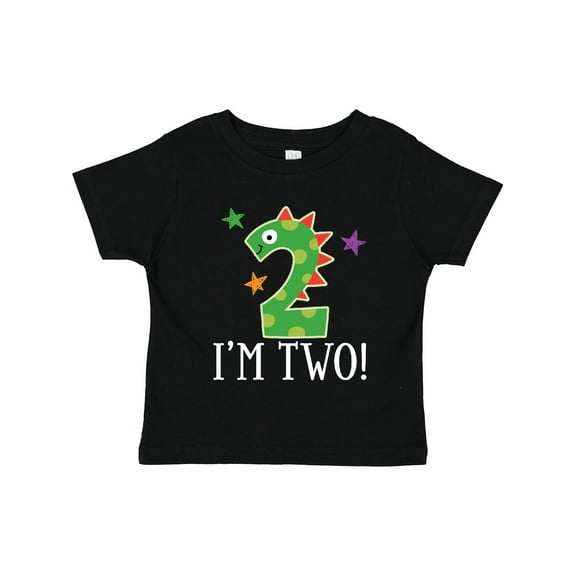 Inktastic 2nd Birthday Dinosaur Party 2 Year Old Boys or Girls Toddler T-Shirt