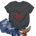 thumbnail image 4 of Ounisa Love Heart Bows Graphic Tees Cute Shirt Women Loose Fit Short Sleeve Top Valentines Shirts, 4 of 9