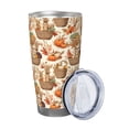 thumbnail image 2 of Fuzoiu Leaves And Berries Print 20oz Tumbler, Stainless Steel Vacuum Insulated Car Cup, Insulated Coffee Mug,Travel Mug with Lid,Thermal Cup for Outdoor-Without Straw, 2 of 8