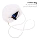 thumbnail image 3 of KAKOWELY 1Pc White Plush Heart Shape Bag with Chain Versatile Shoulder Bag for, 3 of 7