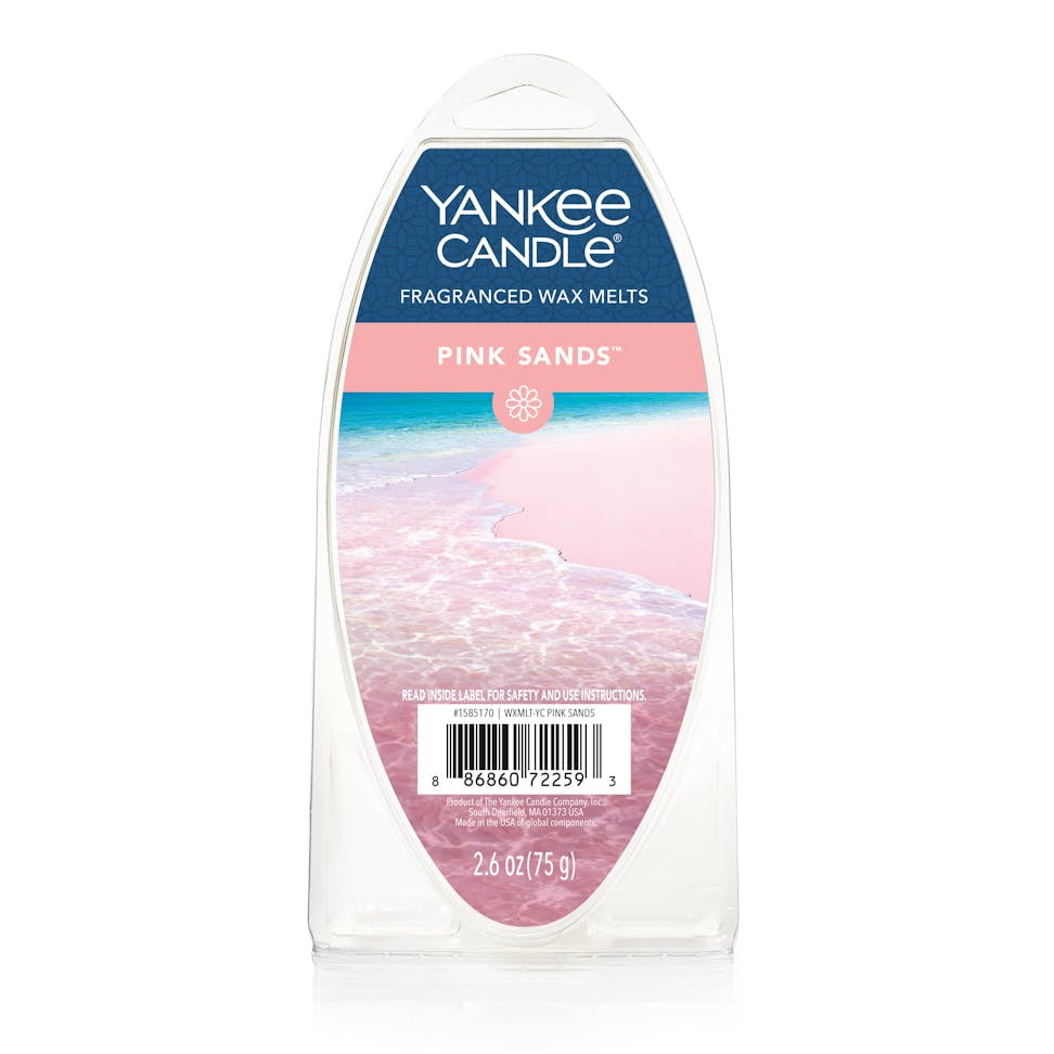 Yankee Candle Pink Sands Fragranced Wax Melts, 6 Wax Spheres per Package, Pack of 6 (36 Cubes Total)