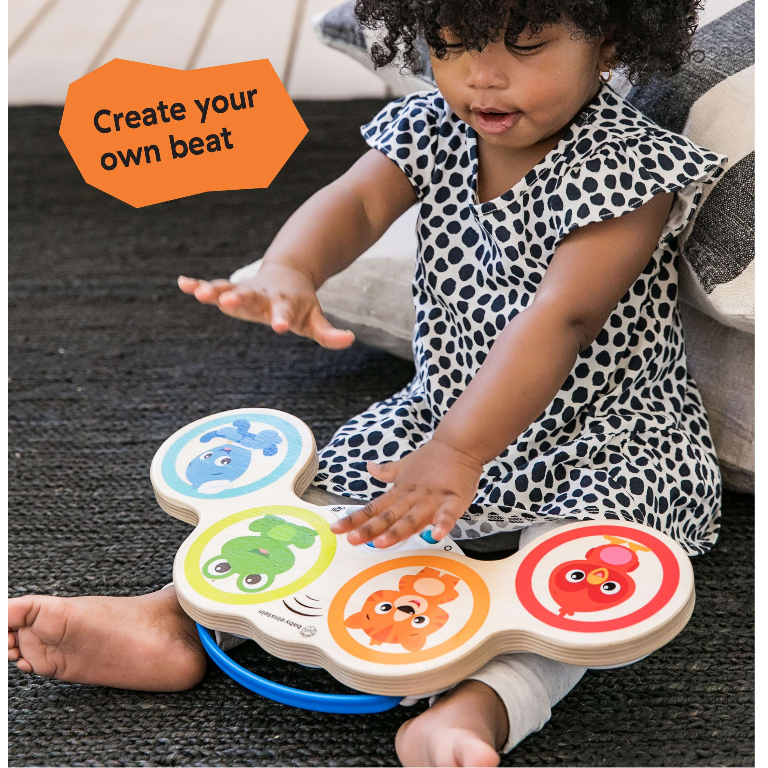 Baby Einstein Magic Touch Drums Wooden Musical Baby Toy, Unisex, Ages 6 months+ - image 4 of 6