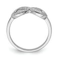 thumbnail image 2 of Sterling Silver Rhodium-plated with CZ Infinity Ring, 2 of 6