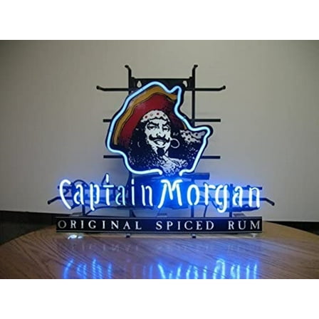 Queen Sense 17"x14" Captains Morgan Neon Sign Man Cave Handmade Neon Light 117CMRLV2