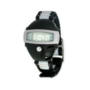 Spoon Men's Black and Silver Nylon Strap Watch