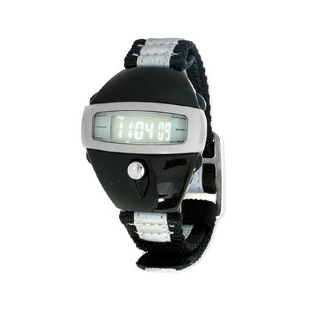 Spoon Men's Black and Silver Nylon Strap Watch