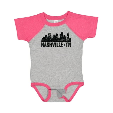 

Inktastic Nashville Skyline Grunge Gift Baby Boy or Baby Girl Bodysuit