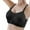 Black, variant on 2PC Bras for Women No Underwire Adjustable Heart Shaped Cat Thin Cup Padded Bralette,Khaki,42