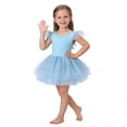 thumbnail image 6 of EnJoCho Girls Tutu Dress Ruffl𝖾 Sleeveless Gradient Tulle Toddler Elastic Smoc𝗄ed Wedding Puffy Dresses Summer Cute Princess Outfit Toddler Skater Dress Casual, 6 of 6