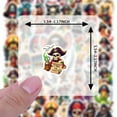 thumbnail image 6 of 35pcs-50pcs Colorful Kids Stickers Pirate Animal Stickers Skull Pack for Luggage Phone Laptop, 6 of 9
