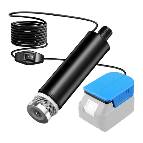 Cordless Submersible Water Pump for 20V/60V Battery, 100W Cordless Rain Barrel Water Transfer Pump, 635GPH Portable Transfer Water Pump for Garden, Hot Tub, Tank, Pool, Ponds, Aquariums