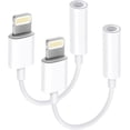 thumbnail image 1 of GHSDFBB [Apple MFi Certified] iPhone 3.5mm Headphones Adapter, Lightning to 3.5 mm Headphone/Earphone Jack Converter Audio Aux Adapter Dongle Compatible with iPhone 14 13 12 11 Pro Max XS XR, 1 of 7
