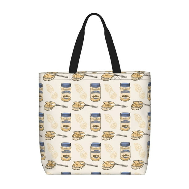Easygdp Peanuts Bolsa Tote para Mujer, Bolso de Hombro para Trabajo, Playa, Viajes, Compras y Supermercado