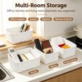 thumbnail image 6 of AWAYTR Hand Woven Storage Baskets 4 Pack, Multi Size Rectangular Organizer Bins for Bathroom Bedroom Home Organization, 6 of 8