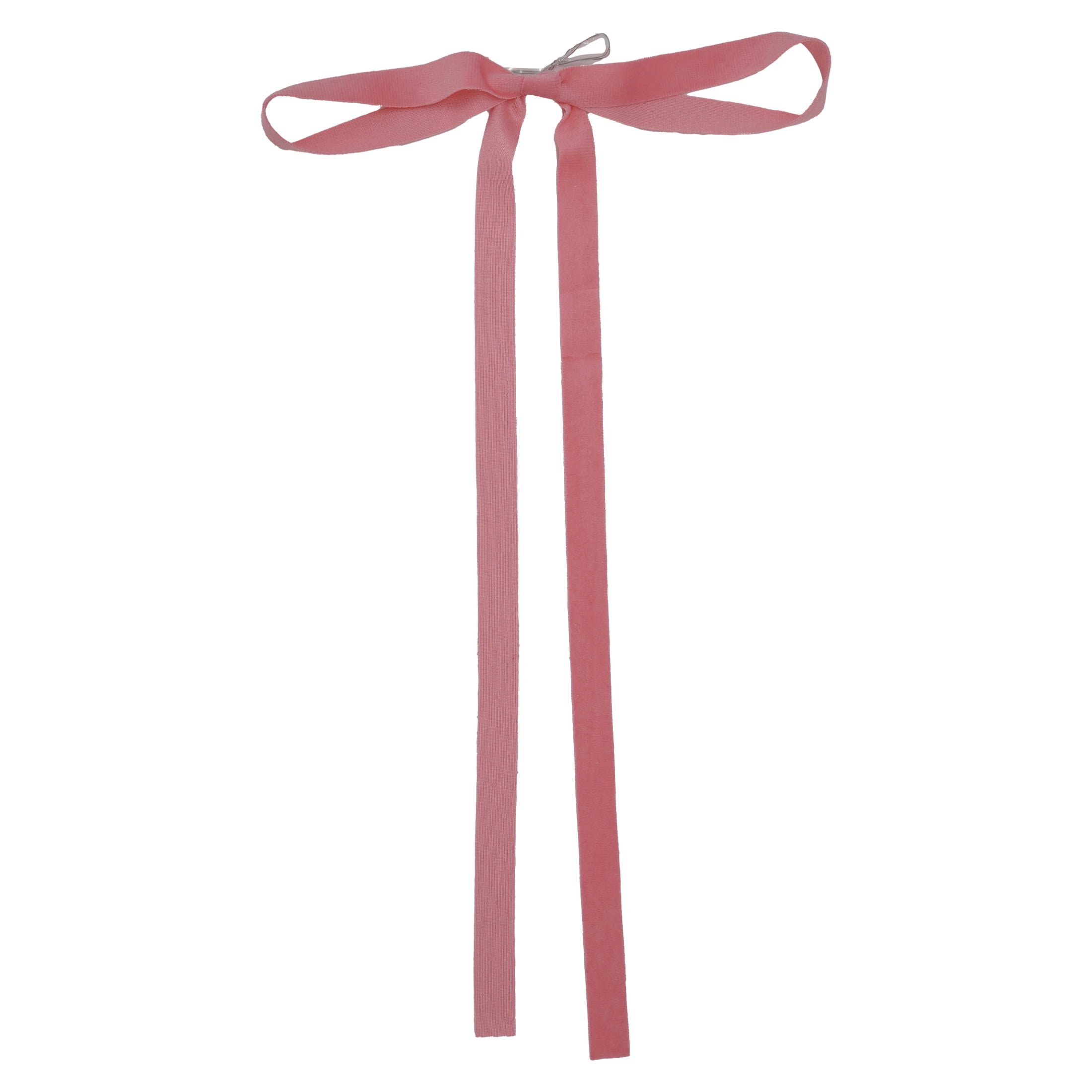 Pink Decorative Christmas Bows with Long Tails, 16", 4 Count, by Holiday Time
