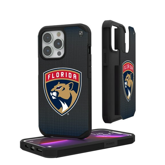 Florida Panthers Linen Logo iPhone Rugged Case