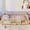 Natural, variant on Harper & Bright Designs Twin Montessori Floor Bed with Safety Guardrails, Solid Wood Floor Bed with Fence for Girls and Boys Bedroom, Gray