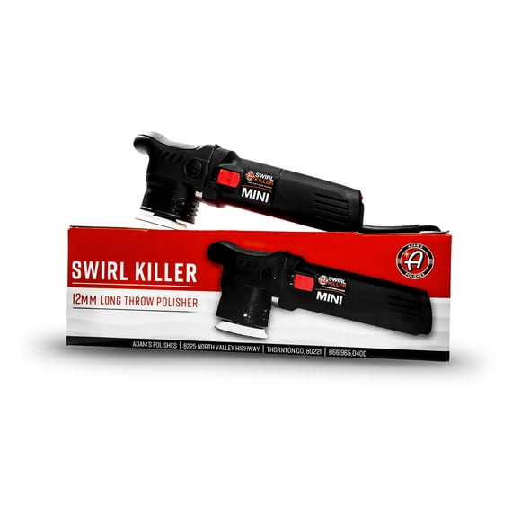 Adam's Polishes Swirl Killer 12mm Dual Action Polisher Car Buffer DA Polisher Machine | Orbital Polisher Car Scratch Remover | Auto Detailing Tool Kit Prep for Ceramic Coating Car Wax Clay Bar